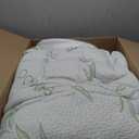 Extra Thick Mattress Topper Queen Size, Waterproof Soft Viscose Derived from Bamboo, Pillow Top Mattress Pad, Mattress Cover 1000GSM Filling with Deep Pocket for Back Pain Relief