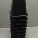 6 Inch Heavy Duty Bed Risers, Furniture Risers for Desk, Chair, Table or Sofa, Couch Lift Risers, Supports up to 2200 lbs per Leg(9 Pack Black)