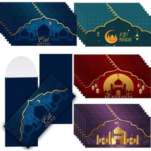 100 Pcs Eid Mubarak Money Envelopes Bulk 6.7 x 3.2 Inch Quranic Pattern Envelope for Money Ramadan Cash Gift Card Holders or Money Holders for Kids, Eid Holiday Celebrations Decorations