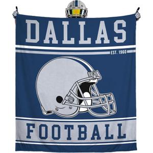 Football Blanket for Men Women Football Lovers Gifts Soft Flannel Warm Throw Blanket Football Style Travel Blanket for Men Football Fans Blankets for Sofa Bed Bedroom Living Room 50x60 Inch (Dallasco)