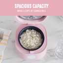 GreenLife Digital Rice Cooker, 2-Cups Uncooked/4-Cups Cooked, Removable Nonstick Ceramic PFAS-Free Pot, One-Touch Presets, Oats, Quinoa, Brown Rice, Auto Keep Warm, Fuzzy Logic Tech, 1.5QT, Pink