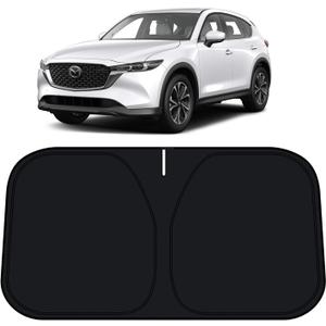 Bestview Windshield Sun Shade for 2017-2025 Mazda CX5 Accessories, Foldable Front Window Sunshade Sun Visor Protector Block UV Rays Heat, Upgraded 3 Layers 210T Material