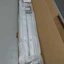 Ceiling Curtain Track, Curtain Track with Roller Hooks, 9ft - 12ft Ceiling Mounted Rail Set for Room Divider, White