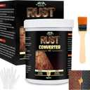 2-in-1 Rust Converter & Metal Primer, 35 Floz Black Rust Inhibitor Paint for Metal, Ultra Automotive Rust Reformer & Seal, Long-Lasting Rust Preventative Coating, Heat Resistance Trailer Paint