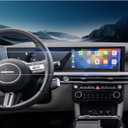 LUWU 2025 Tucson Screen Protector Compatible with 2025 Hyundai Tucson Accessories 2025 Tucson SE/SEL/SEL Convenience/XRT/Limited/Blue/N Line 2025 Tucson Hybrid Tempered Glass Touchscreen 12.3Inch