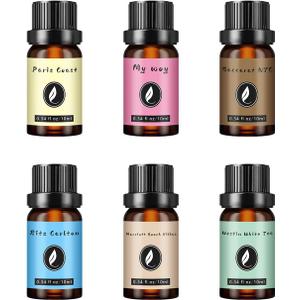 Hotel Diffuser Oil Discovery Kit - Buyers Best Picks - 10 mLX6, 0.34 fl oz Hotel Fragrance Oil Gift Set - Inspired by The Baccarat NYC, Paris CoastMy Way and Ritz Carlton and Other Hotel Scents
