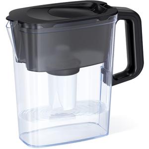 AQUAPHOR Water Filter Pitcher Compact 5 Cup with 1 x B15 Filter - Black