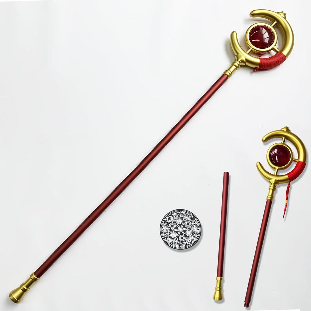 Frieren Cosplay Wands Anime Frieren Cosplay Staff All Made of Metal Frieren Costume Accessories for Halloween Cosplay Props Collections and Gifts