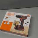 BLACK+DECKER 20V MAX Cordless Drill/Driver Kit with ‎Battery, Charger, and Double Ended Bit (BDCDD120C)