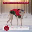 FUAMEY Dog Coat for Small Dogs,Waterproof Dog Winter Jacket with Harness Built in Puppy Cold Weather Coats Reflective Pet Vest with Zipper Warm Fleece Dogs Snowsuit Windproof  S(chest:17in)