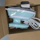 PIOMATIC Mini Travel Steam Iron for Clothes with Dual Voltage, Temperature Control, Non-Stick Soleplate and Cord Storage, Ideal for Sewing, Quilting and Handcraft