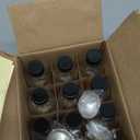 12 Pack, 2 Oz Small Clear Glass Bottles w/Lid & 3 Funnels - 60ml Boston Shot Bottles for Health, Immunity, Potion, Wellness, Sample, Ginger, Juice - Mini Personal Care & Beauty Travel Bottle