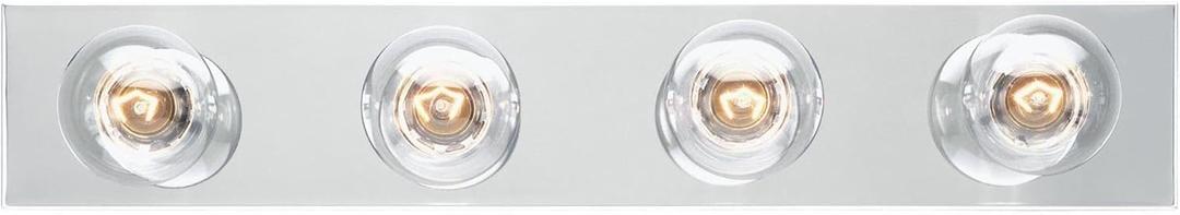 Westinghouse 6641100 Four-Light Bath Bar, Chrome