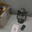 Retisee Vintage LED Lantern Battery Powered Camping Lamp Indoor Outdoor Hanging Lantern Flickering Fire Lamps with Remote Control for Patio Yard Door Front Decor(4 Pcs)