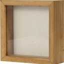 TJ.MOREE Shadow Box Frame 5 x 5 Shadowbox Display Case Picture Frame Memorabilia Wedding Bouquet Flowers Medals Military Photos Memory Box - Wood