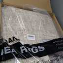 UERMEI 10x12 Area Rug Living Room Rugs - Washable Neutral Modern Abstract Soft Thin Rug Indoor Floor No Slip Rug Carpet for Bedroom Under Dining Table Home Office Decor - Beige/Brown