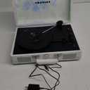 Crosley CR8005F-GW Cruiser Plus Vintage 3-Speed Bluetooth in/Out Suitcase Vinyl Record Player Turntable, Green Watercolor (Green Watercolor)