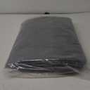 Sofa Cover Only. The Durable Fabric Karlstad Three Seat (Not Loveseat) Sofa Cover (Width: 205CM) Replacement Compatible for IKEA Karlstad 3 Seater Slipcover (Flax Polyester Darker Gray)