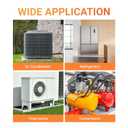 60+5 uF 60/5 MFD (3~80 uF Options Available) uf 7% 370/440 CBB65 CBB65B Volt VAC Dual Run Start Round Capacitor - Compatible with Condenser Straight Cool or Heat Pump Air Conditioner