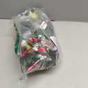 Tabletop Christmas Tree with LED String Lights,22In Pre-Decorated Mini Artificial Christmas Tree for Desktop, Star Treetop and Colored Ornaments for Home Indoor Holiday Christmas Decoration-Red (Yellow)