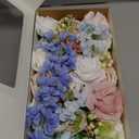 Ling's moment Fake Flowers Box, Faux Artificial Greenery Stems Foam Roses Poppy Gardenia Silk Hydrangea Peony Fabic Flower for Centerpieces Bouquet Wedding Floral Vase, English Pastel, Deluxe Combo