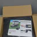 Golf Cart Enclosures 4 Passenger 80 Extended Roof for Ezgo RXV,600D Clear Rain Cover Driving Enclosure 4 Seater,Full Roll Up 4 Sided Transparent Windows&Door Heavy Duty Zipper,Side Mirrors Openings