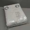 NICETOWN 100% Blackout Curtains 84 inch Long for Bedroom, Total Blackout Thermal Insulated Grommet Long Window Curtains 2 Panels Set, 2 Panels, Greyish White, 52 inch Wide