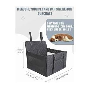 Homsunyi M/L Dog Car Seat Cover with Dog Bed Mat for Back Seat Half - Single Seat Travel Hammock Extender, Waterproof Hard Bottom for Medium & Large Dogs, Car SUV Truck Vehicle