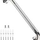 Chrome Grab Bar 20 Inch, Grab Bar for Bathtub and Shower | Anti-Slip Knurled Grip, 1.25" Diameter, Stainless Steel Handicap Bars, Wall Mounted Safety Bathroom Handrail for Senior