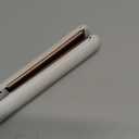 Conair Double Ceramic Flat Iron, 1-Inch Flat Iron Hair Straightener, Five Heat Settings, Extra Long Floating Plates, White