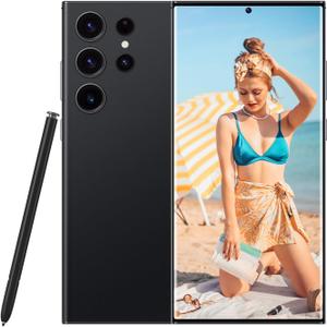 Unlocked Smartphone 6.7inch Cell Phone c24 Ultra 4+64GB HD Full Screen Straight Talk Phone Dual Sim Unlocked Android Phones Boost Mobile Phone (Black)