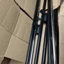 Whitmor Folding Garment Rack - Rolling Clothes Hanger - Adjustable Height - Black