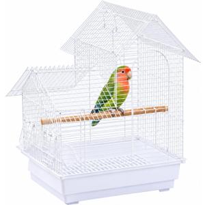 Small Bird Cage, Lightweight Hanging Travel Cage with Removable Tray