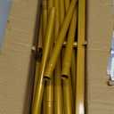 Metal Wedding Arch Backdrop Stand 6.6x3.3 FT Gold Square Balloon Arch Frame for Wedding, Birthday Party, Baby Shower Ceremony Decoration