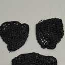 Suncalla 3 Pieces Hair Wrap Net for Sleeping Mesh Crochet Hair Net for Women Rayon Knit Snood Cap Cover Sleep Hat(Black)