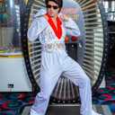 Aloha Elvis Adult Costume (White)