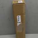 Gold Curtain Rods for Windows 32-72 Inch: 1 Inch Adjustable Acrylic Drapery Rod with Translucent Gold Foil Finials- Single Decorative Curtain Rod for Bedroom & Bathroom