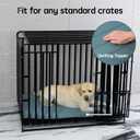 BALANCE Dog Crate Bed, Orthopedic Dog Bed Pad with Waterproof Liner, Washable Crate Foam Pet Mat for Large, Medium, Puppy Dogs Breeds, Powder Blue, 30"x19"x1.6"
