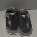 LeIsfIt Womens Wide Diabetic Shoes Adjustable Barefoot Walking Shoes Breathable Zero Drop Sneakers for Wide Width Arthritis Edema Feet (Dark Grey) 
Size 9