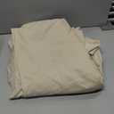 Amazon Basics Lightweight Pleated Bed Skirt, Queen, Beige, Solid