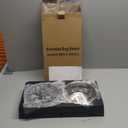 Elevated Dog Bowls for Medium Size Dogs, Non-Slip Dog Feeder with 1*Stainless Steel Dishes & 1*Slow Feeder Bowl, 5 Heights Adjustable Raised Bowls to 3.15-8.66-9.84-11.02-12.2 (Black)