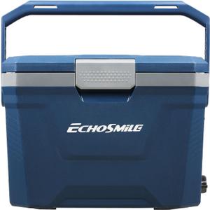 EchoSmile Insulated Portable Cooler 20L/21qt, Outdoor Hard Cooler Ice Chest Box for Camping, Drink, Beach, Fishing and Boating