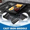 SafBbcue Upgraded WB31X24738 Griddle Replacement for GE Gas Stove Top Center Griddle, WB31X49806 Cast Iron Griddles Plate for GE Appliance Range Stovetop, WB31X24998 Griddles Pan for Gas Stove Top