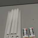 Homemory 6 Pcs Wax Flameless Taper Candles with Remote Timer and Dimmer, White Candle Sticks Battery Operated, LED Window Candles with Flickering Light, 9.6 Inches for Wedding Home Indoor Decoration