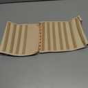 Atbuty Super Short Torso Waist Trainers Cincher Corset Tummy Shaper Slimming Latex Girdle, Beige Medium