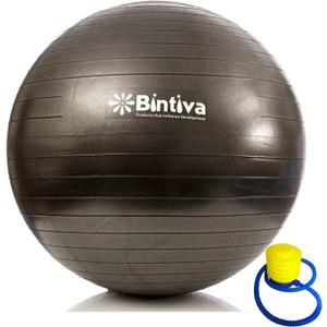 bintiva Exercise Ball (M (58-65cm), Black)