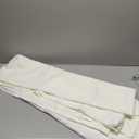 Biscaynebay Textured Fabric Tablecloths 90x132 Inches Rectangular, Ivory Water Resistant Tablecloths for Dining, Kitchen, Wedding, Parties etc. Machine Washable