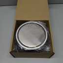 6 inch brushed circular shower floor drain, concealed tile-in installation, complete with sealing ring flange assembly and removable drain cover plate, SUS stainless steel