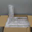 Nuogo 36 Pcs Plastic Cylinder Vases Tall Clear Flower Vases for Centerpieces Hurricane Candle Holder for Home Wedding Office Party Formal Dinners Decorations (4''/6''/8'')