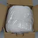 5 STARS UNITED Knee Pillow for Back Sleeping  Memory Foam Cushion for Sciatica Pain Relief  Under Leg Support for Sleeping on Back  Half Moon Bolster for Bed, White (Standard)